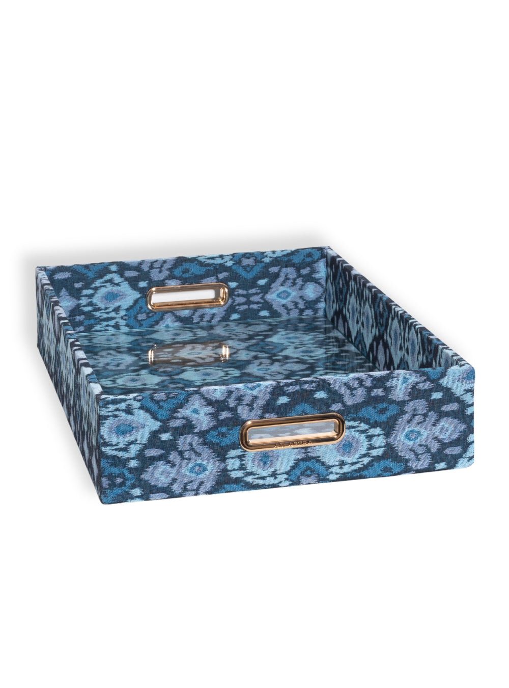Bandeja Ikat Azul Jacquard