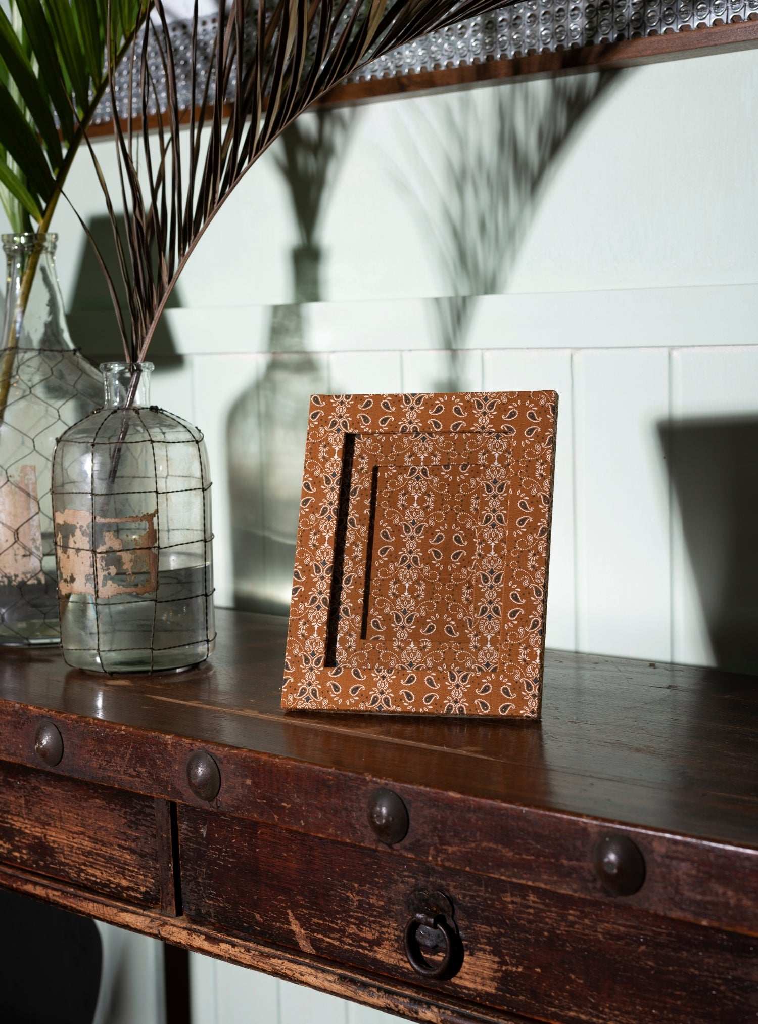 Porta-retrato Paisley Bege