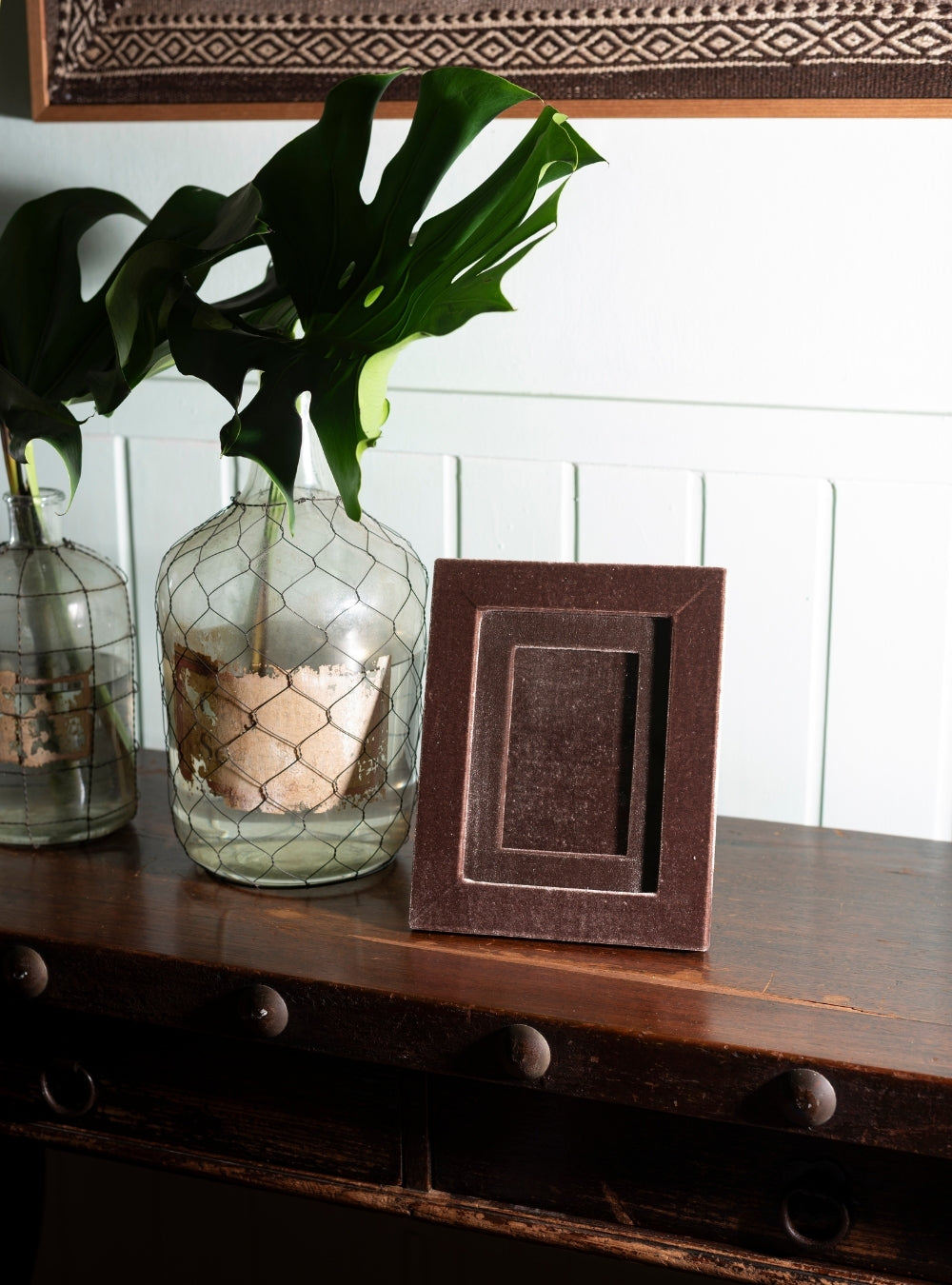 Porta-retrato Veludo Café