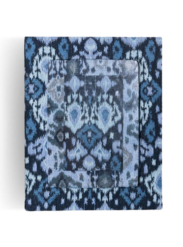 Porta-retrato Ikat Azul Jacquard