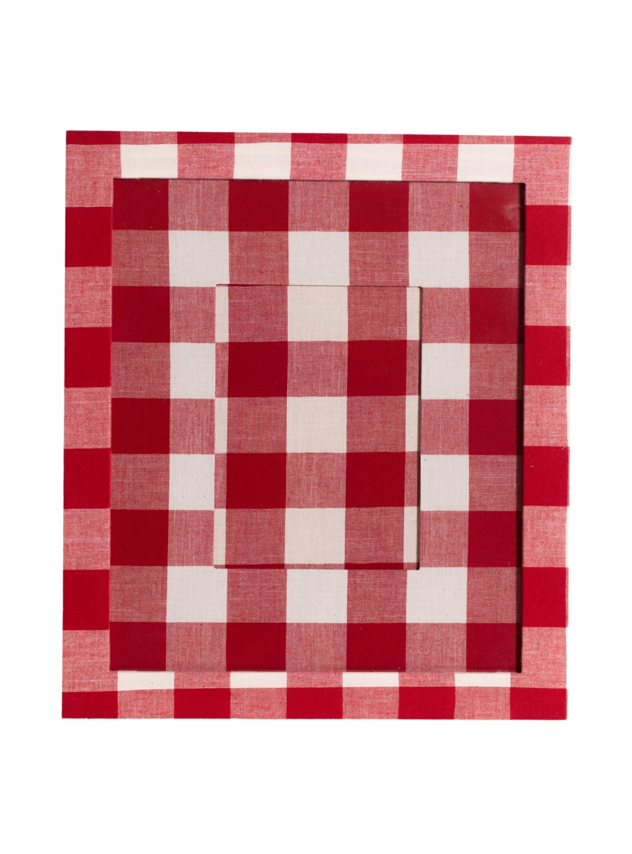 Moldura Xadrez Vermelho