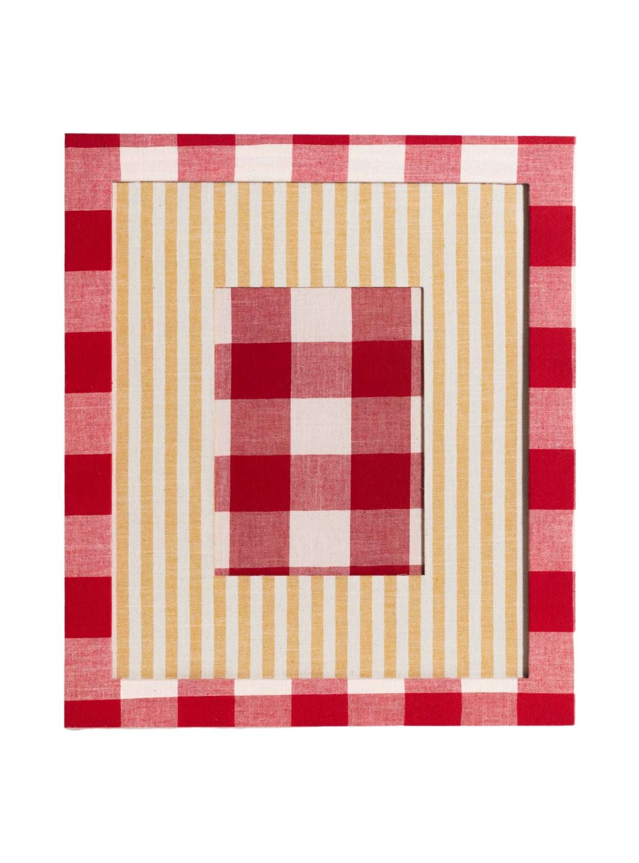 Moldura Xadrez Vermelho