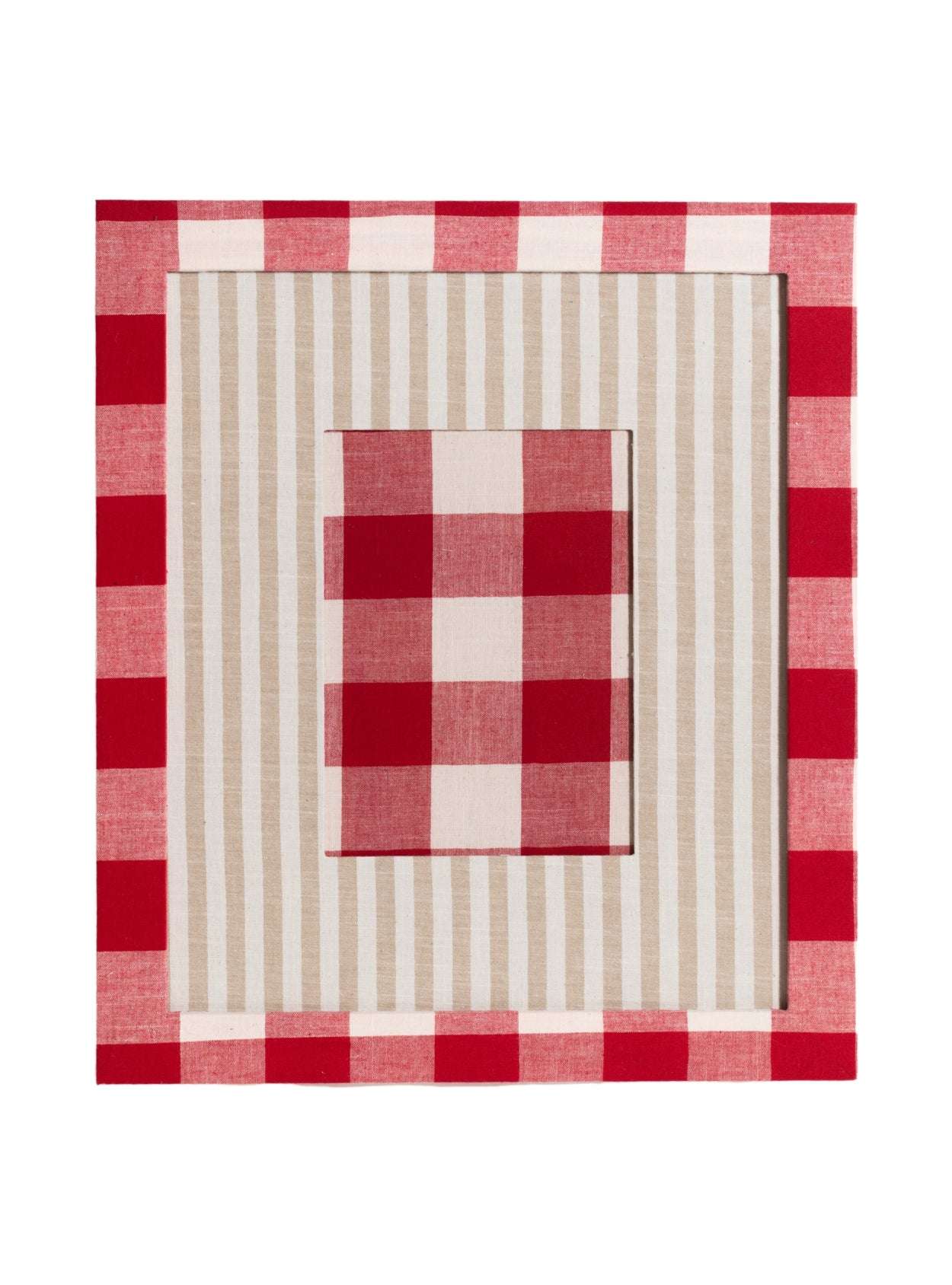 Moldura Xadrez Vermelho