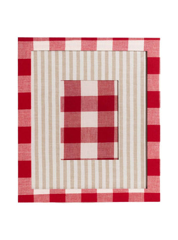 Moldura Xadrez Vermelho