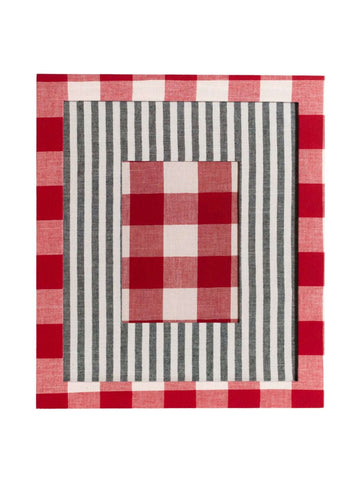 Moldura Xadrez Vermelho