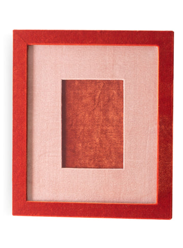 Marco de cuadros rojos