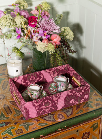 Bandeja Damassé Rosa