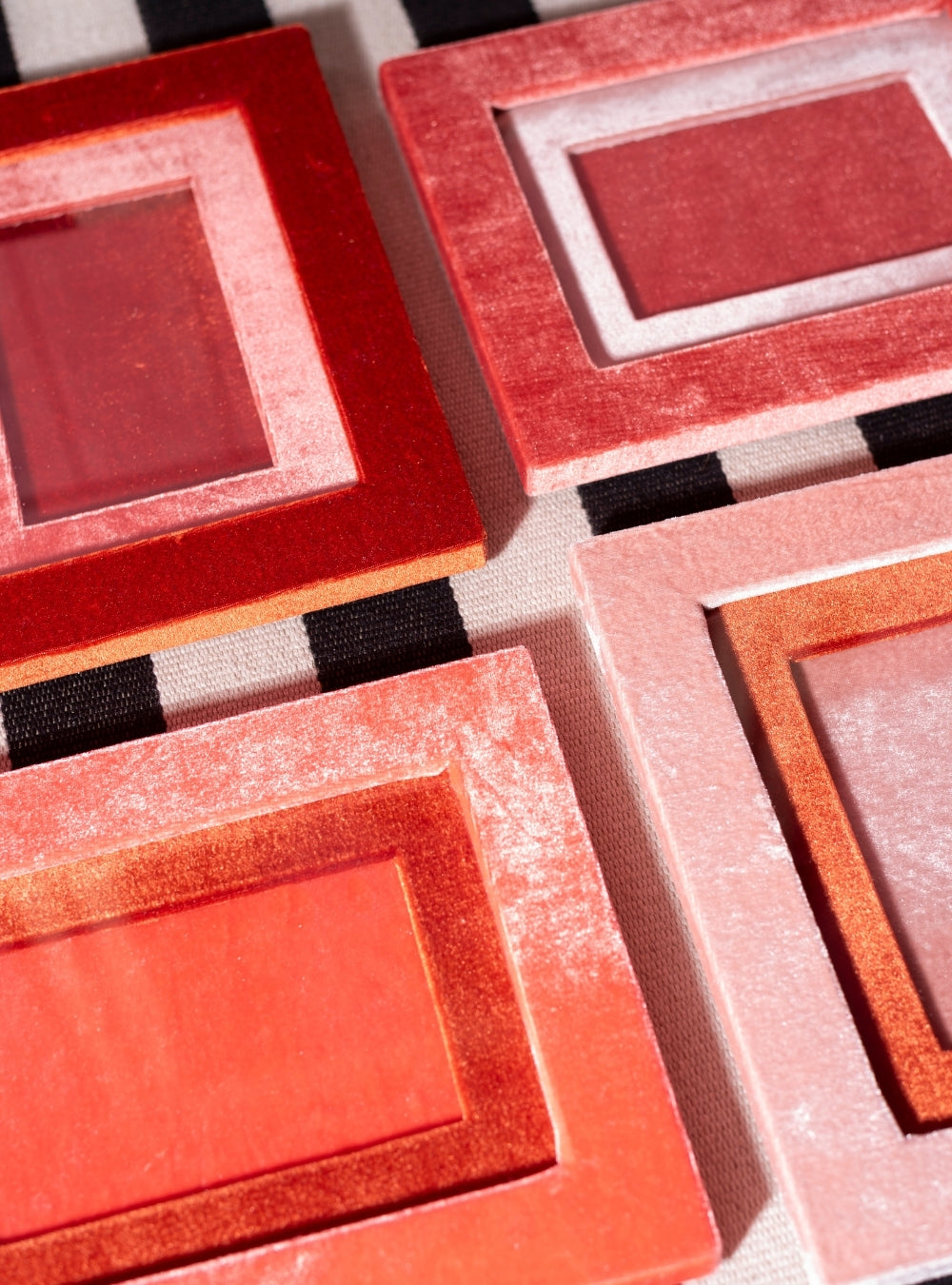 Porta-retrato Veludo Terracota