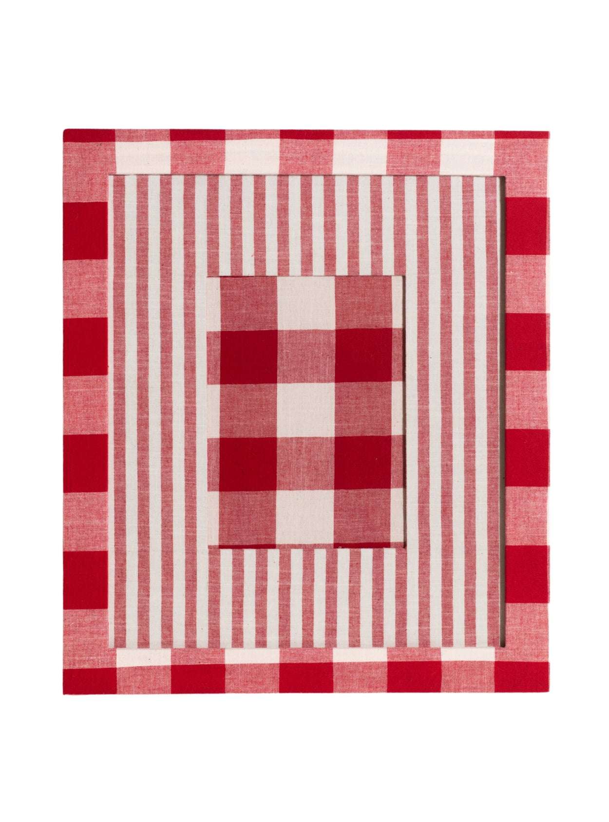 Moldura Xadrez Vermelho