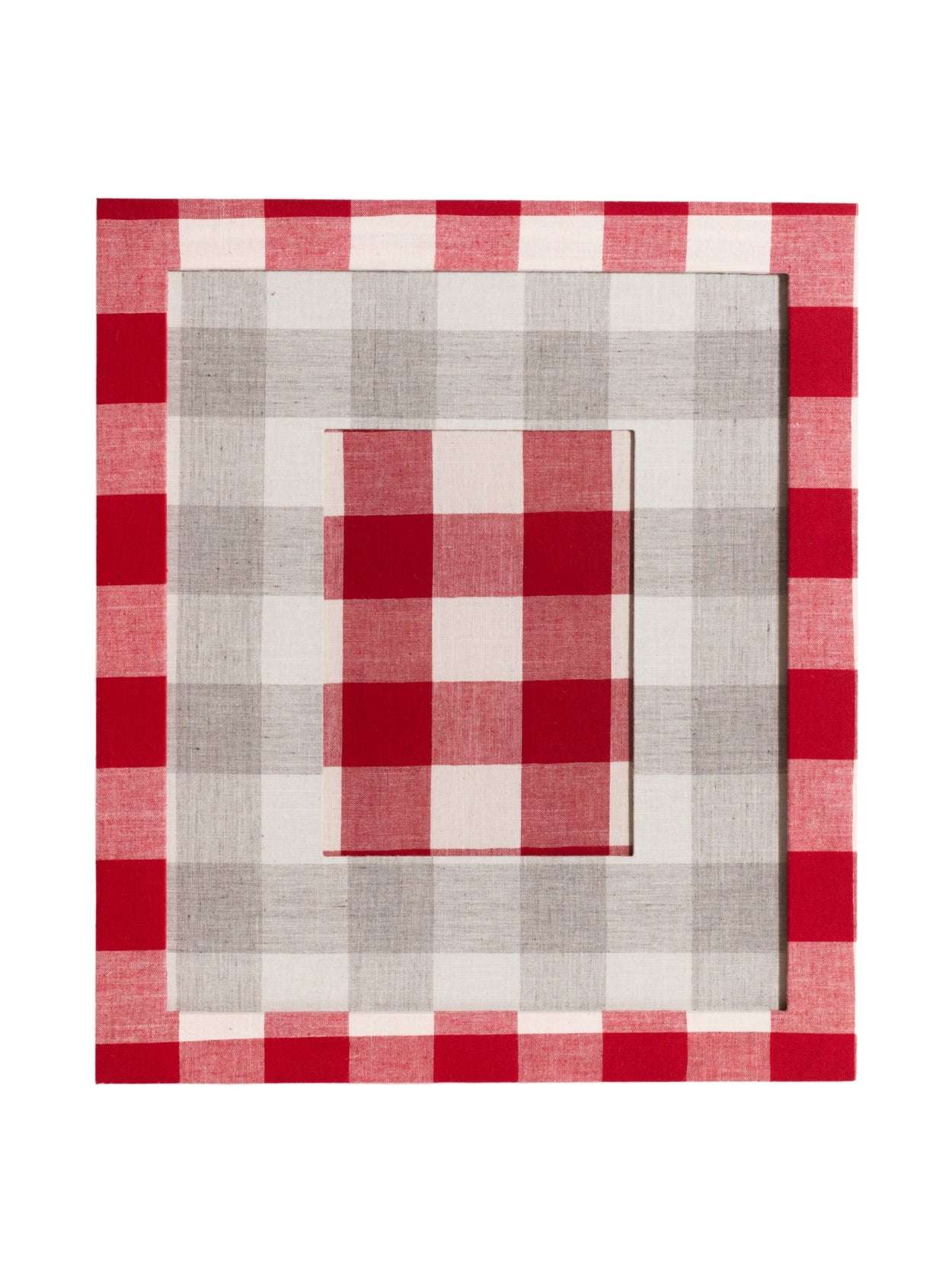 Moldura Xadrez Vermelho
