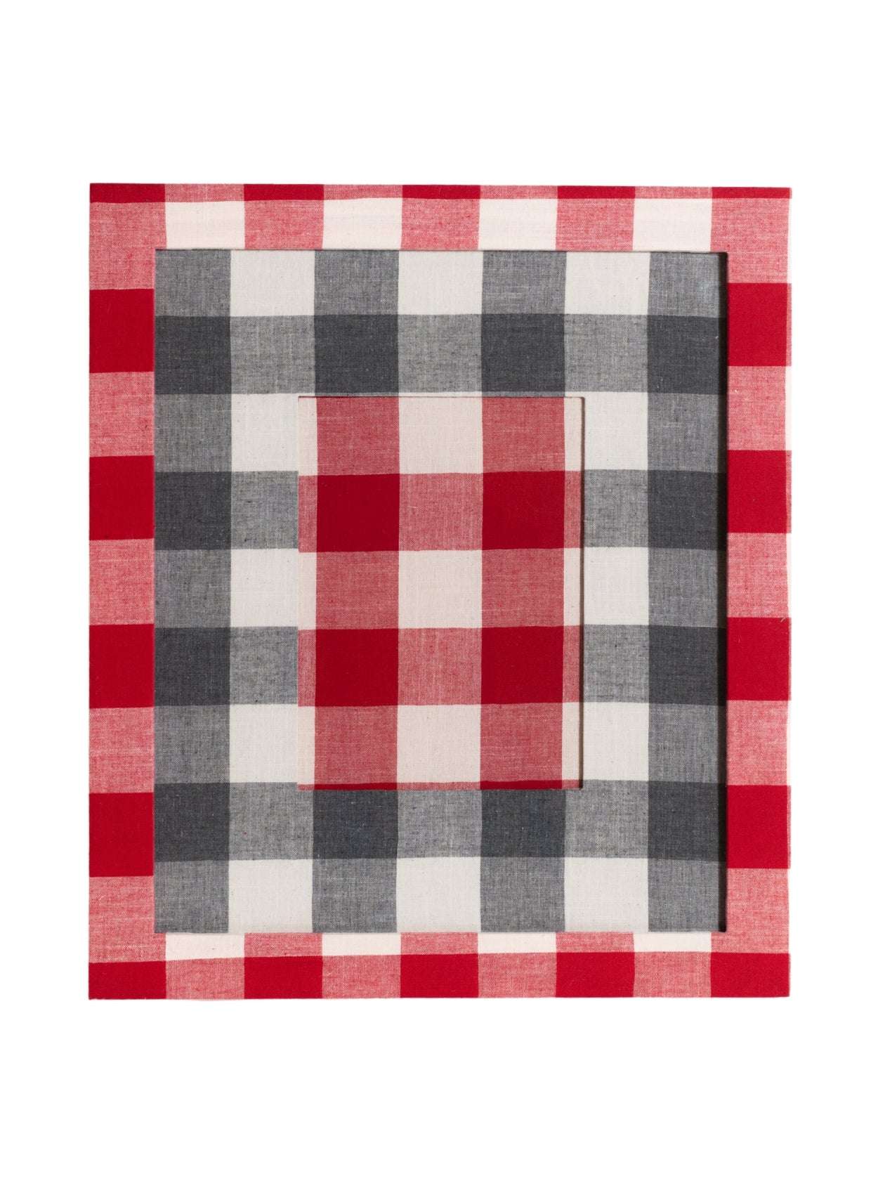 Moldura Xadrez Vermelho