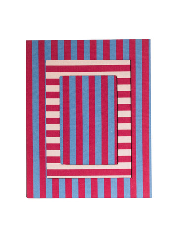 Red Striped Picture Frame