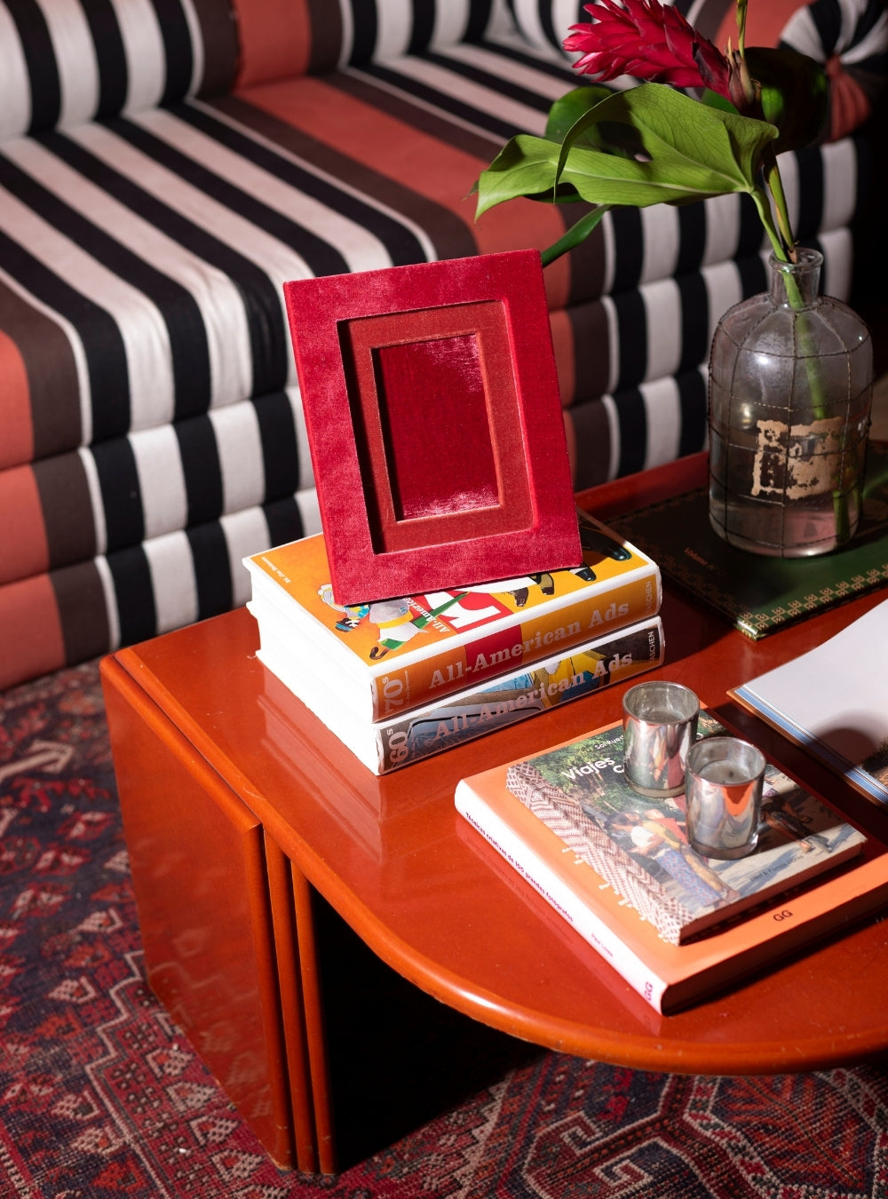 Porta-retrato Veludo Cereja