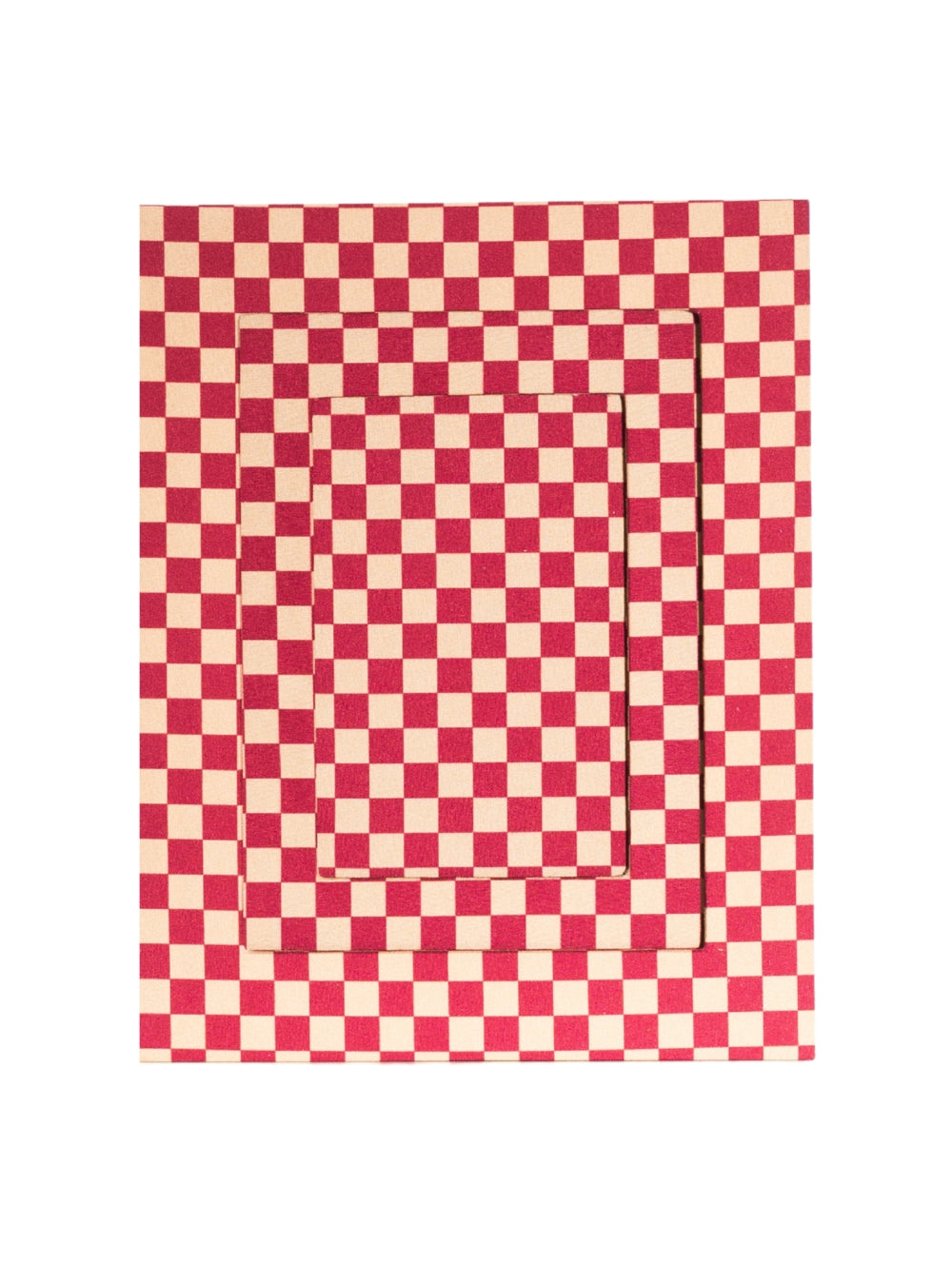 Marco de fotos con rayas rojas