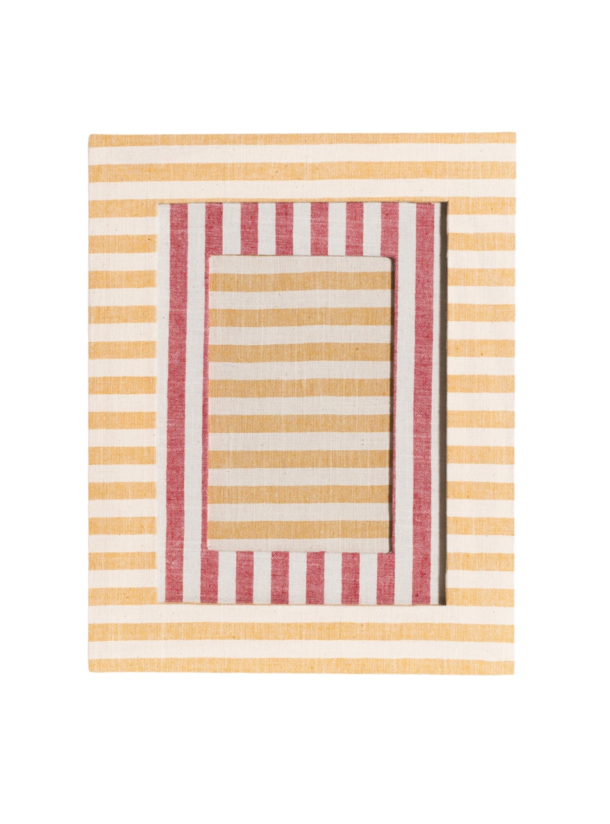 Yellow Striped Picture Frame