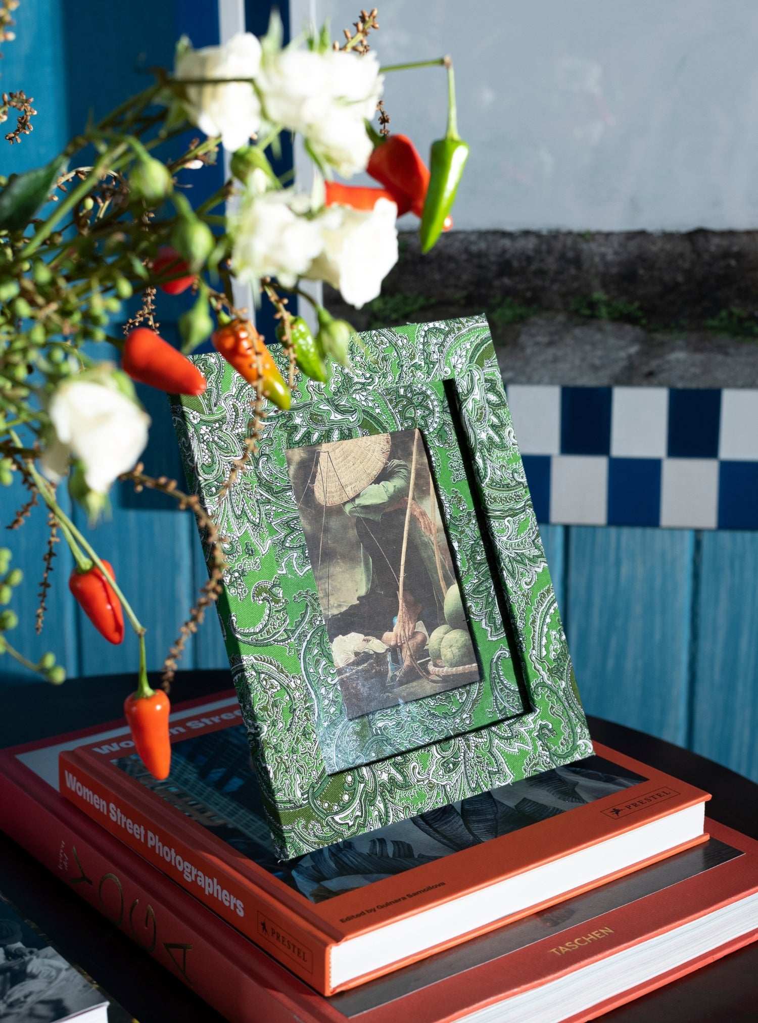 Porta-retrato Paisley Verde