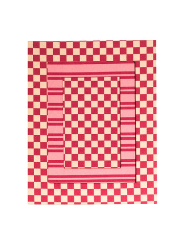 Red Striped Picture Frame