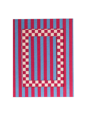 Red Striped Picture Frame
