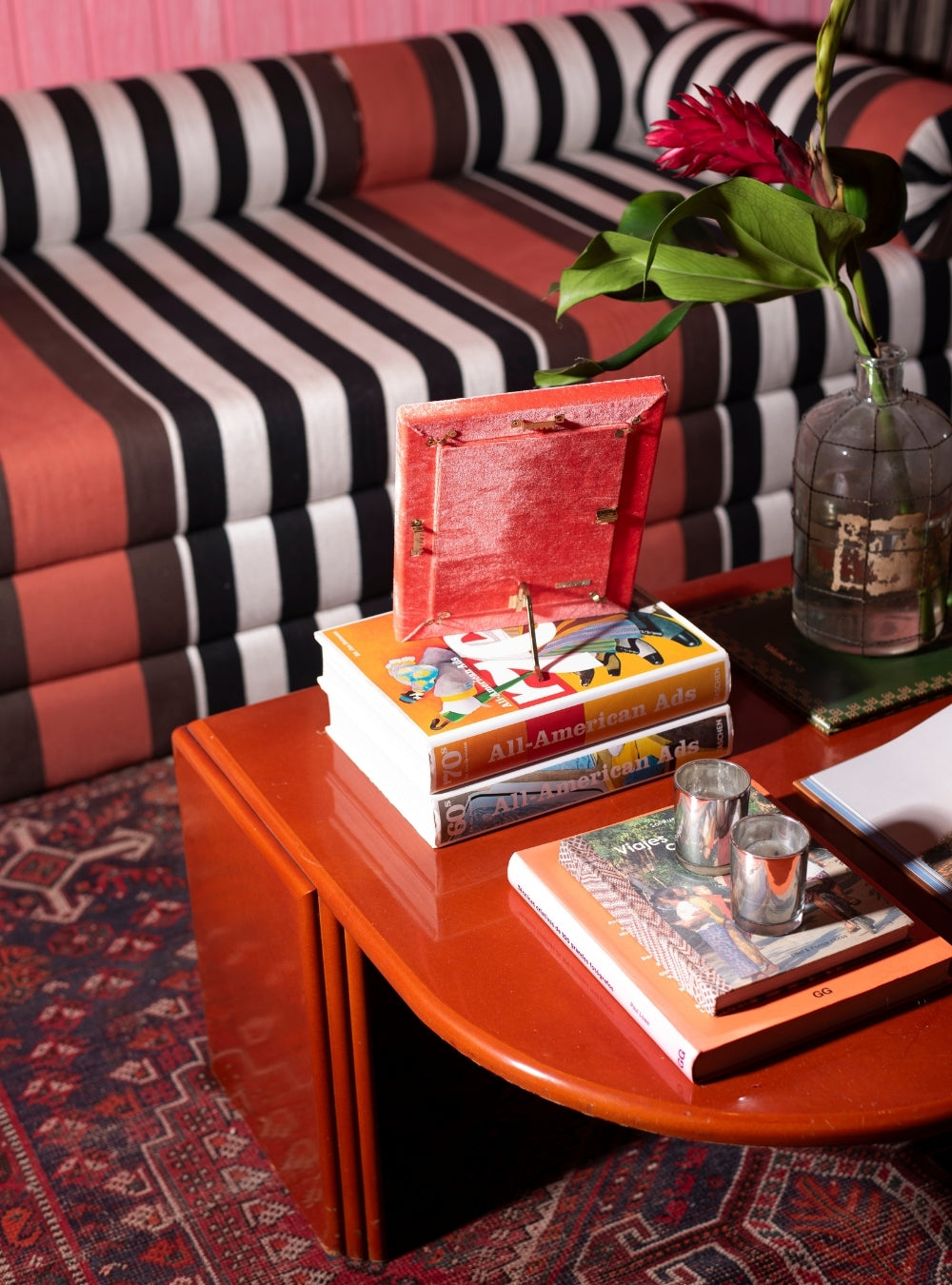 Porta-retrato Veludo Salmão