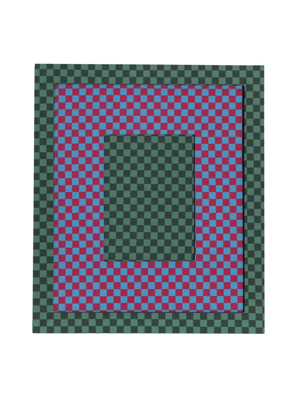 Moldura Xadrez Musgo & Mata