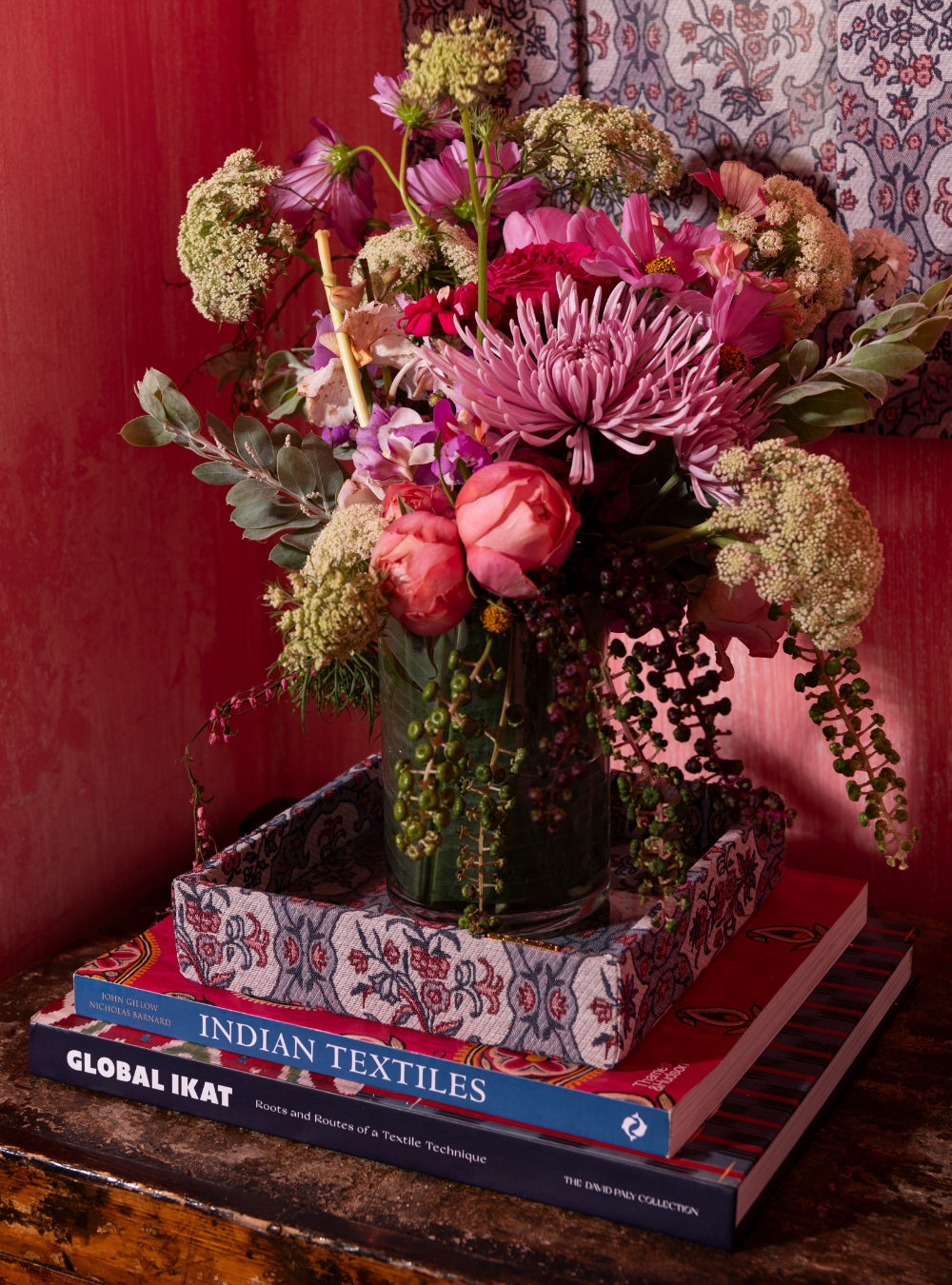 Bandeja Damassé Lilás