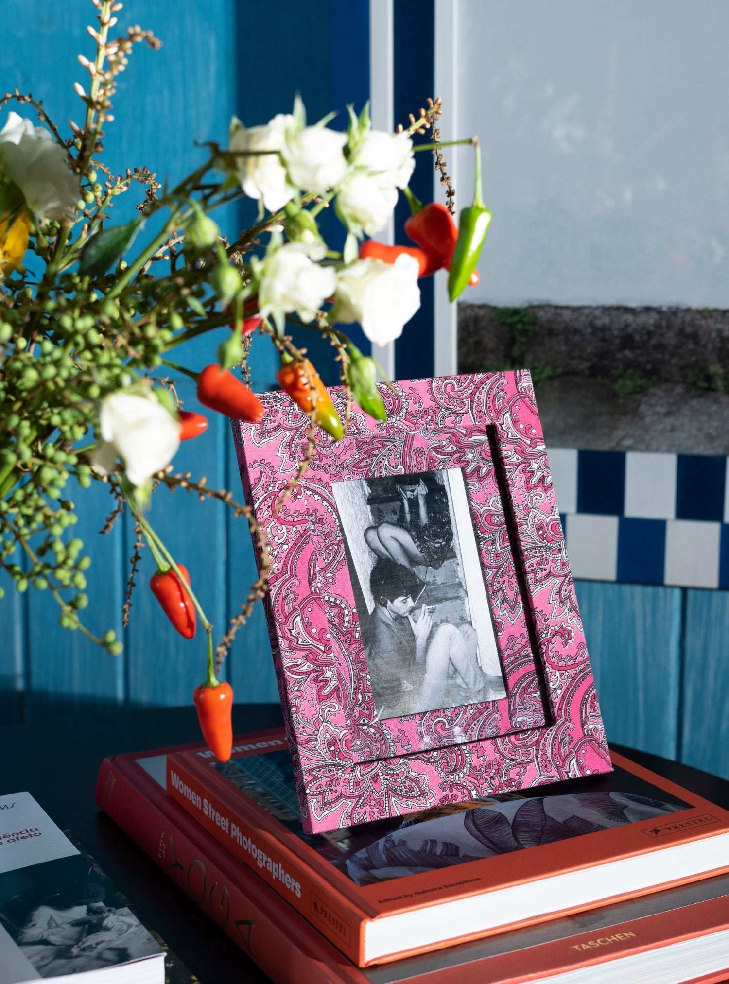 Porta-retrato Paisley Rosa