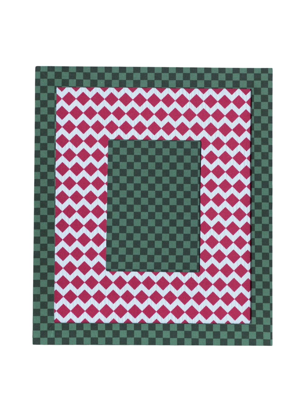 Moldura Xadrez Musgo & Mata