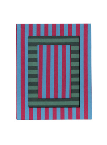 Red Striped Picture Frame