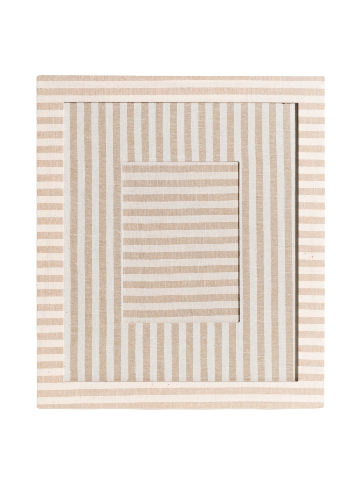 Beige Striped Frame