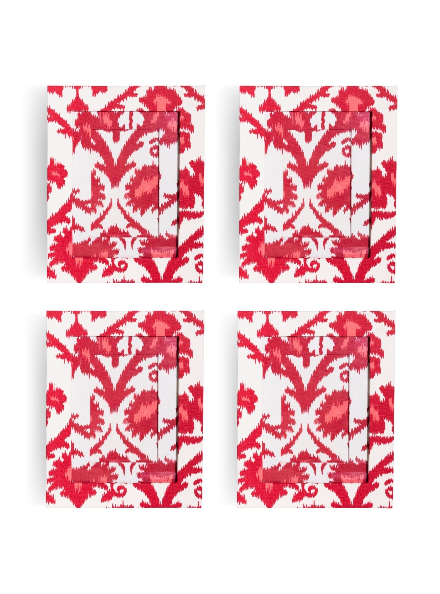 Composição Ikat Vermelho