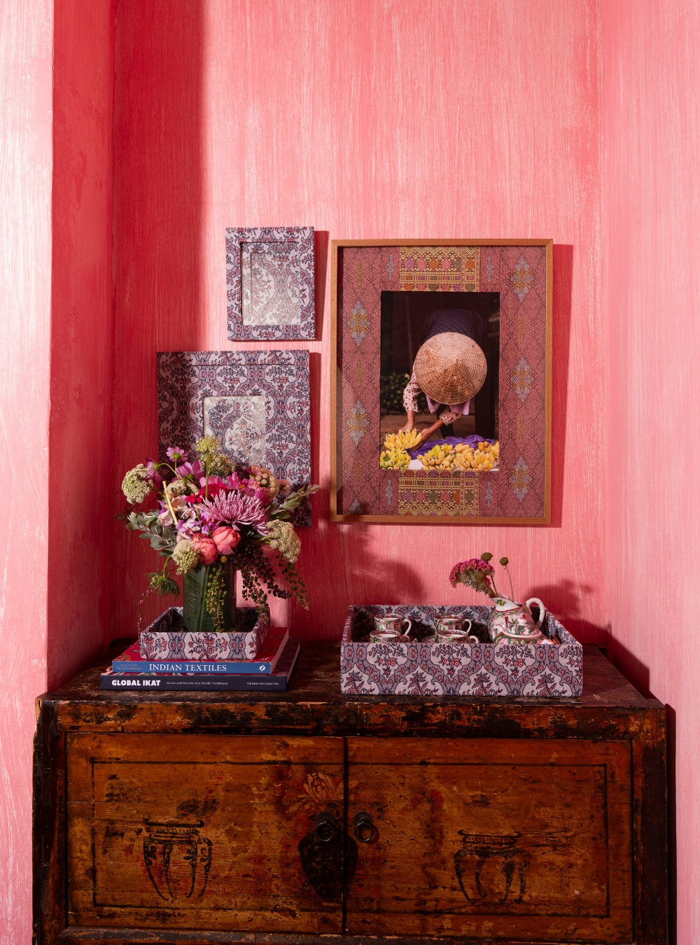 Bandeja Damassé Lilás