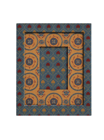 Moldura Palmette Azul