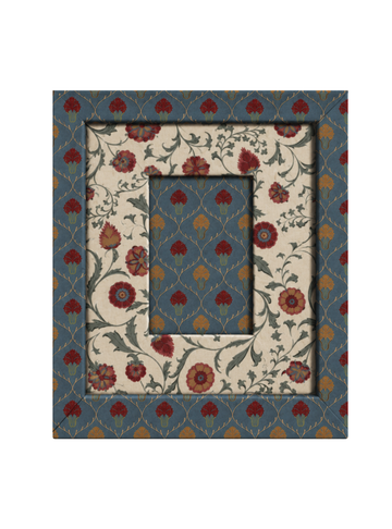Moldura Palmette Azul