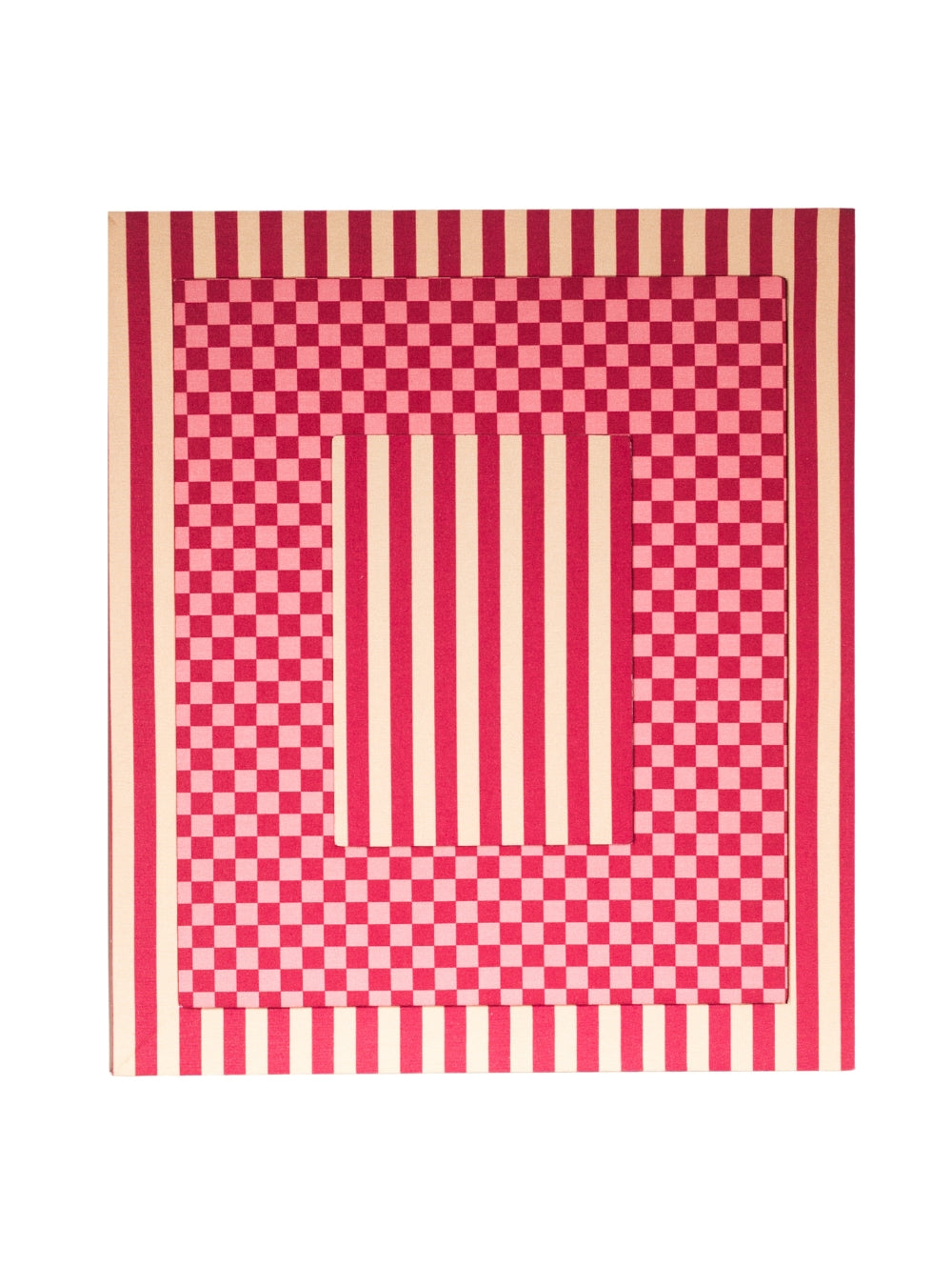 Moldura Listrada Palha & Vinho