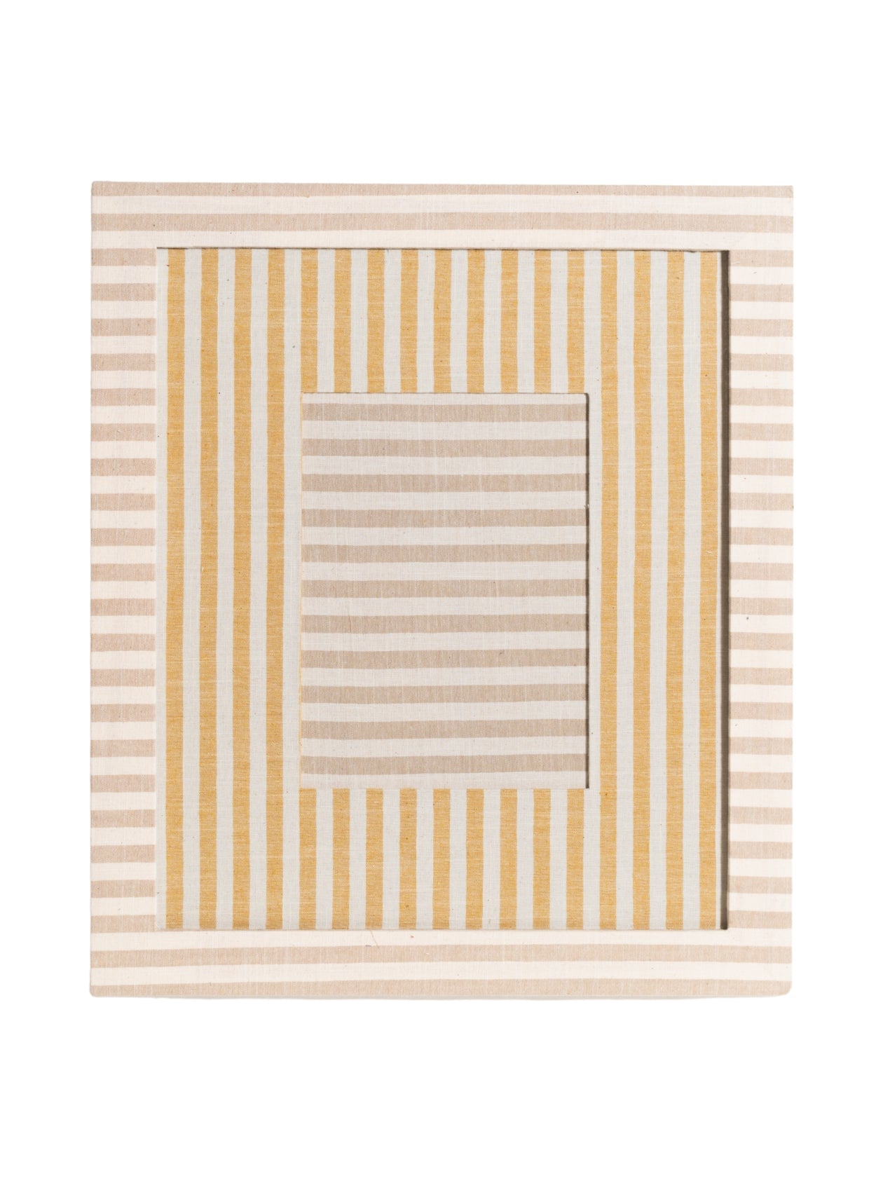 Beige Striped Frame