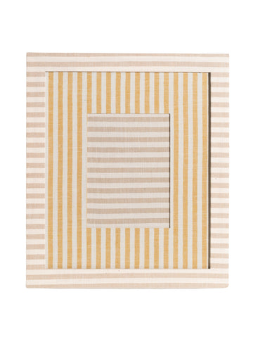 Marco de rayas beige