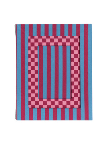 Red Striped Picture Frame