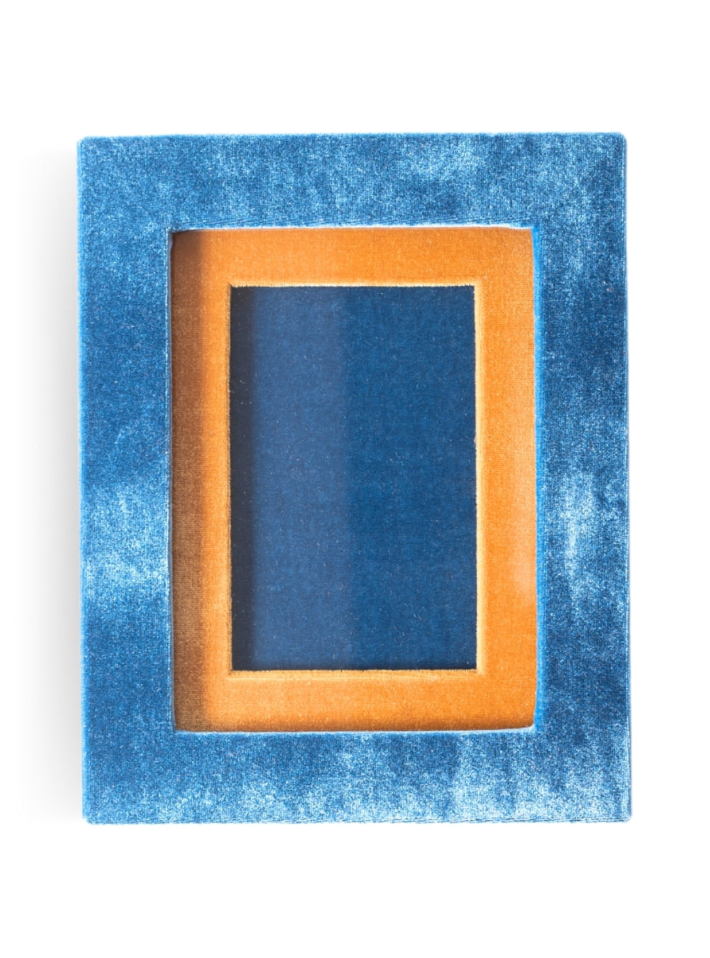 Porta-retrato Veludo Azul Mediterrâneo