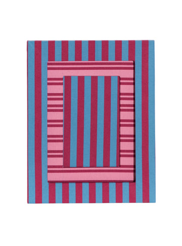 Red Striped Picture Frame