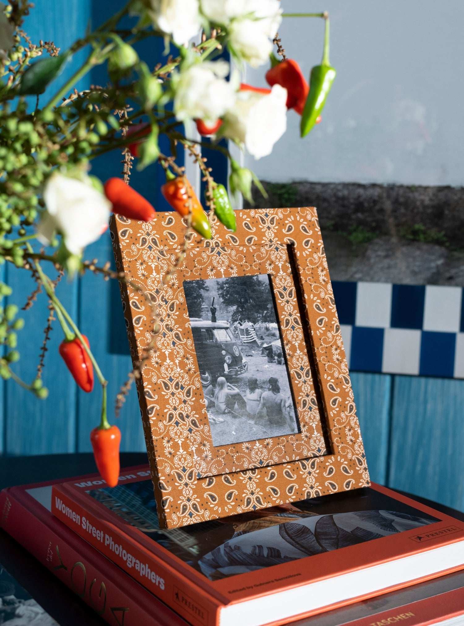 Porta-retrato Paisley Bege