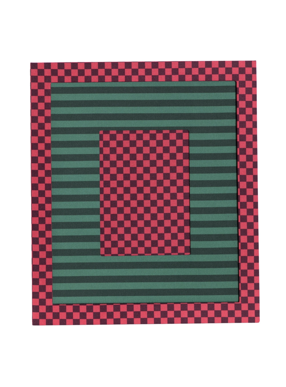 Moldura Xadrez Merlot & Ferrugem