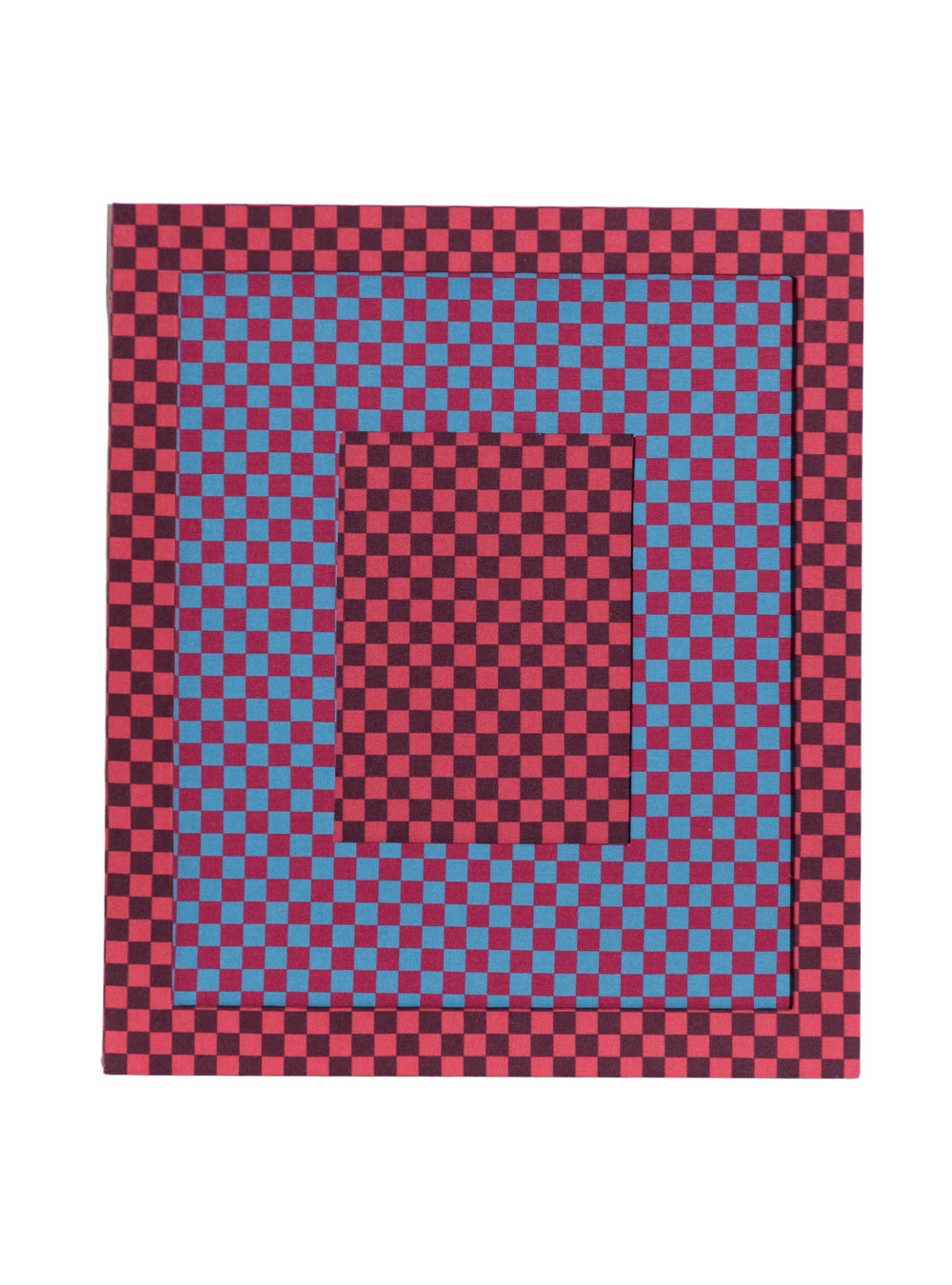 Moldura Xadrez Merlot & Ferrugem