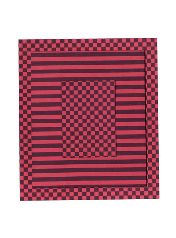 Moldura Xadrez Merlot & Ferrugem