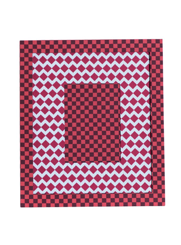 Moldura Xadrez Merlot & Ferrugem