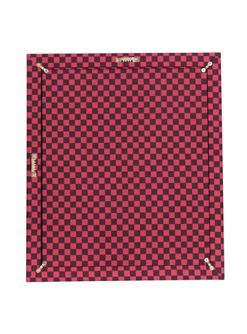 Moldura Xadrez Merlot & Ferrugem