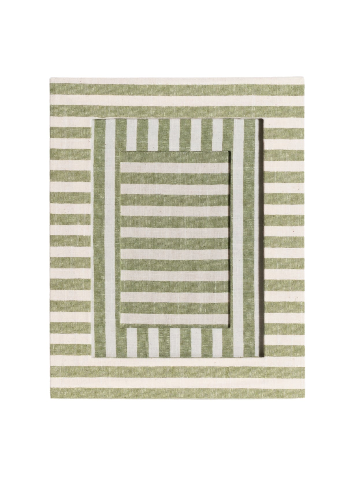 Green Striped Picture Frame