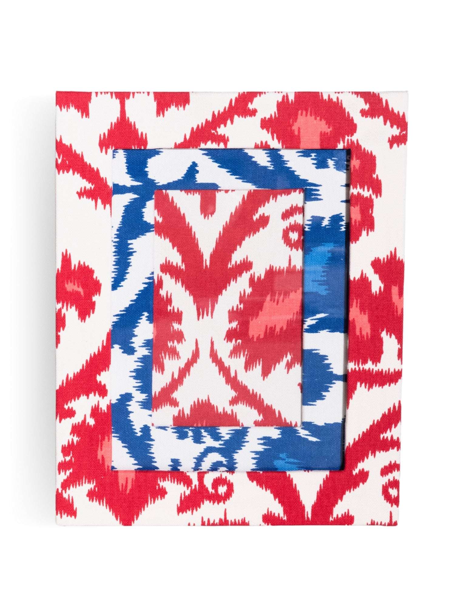 Porta-retrato Ikat Vermelho