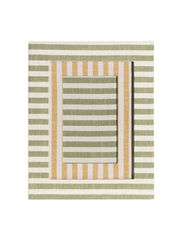 Green Striped Picture Frame