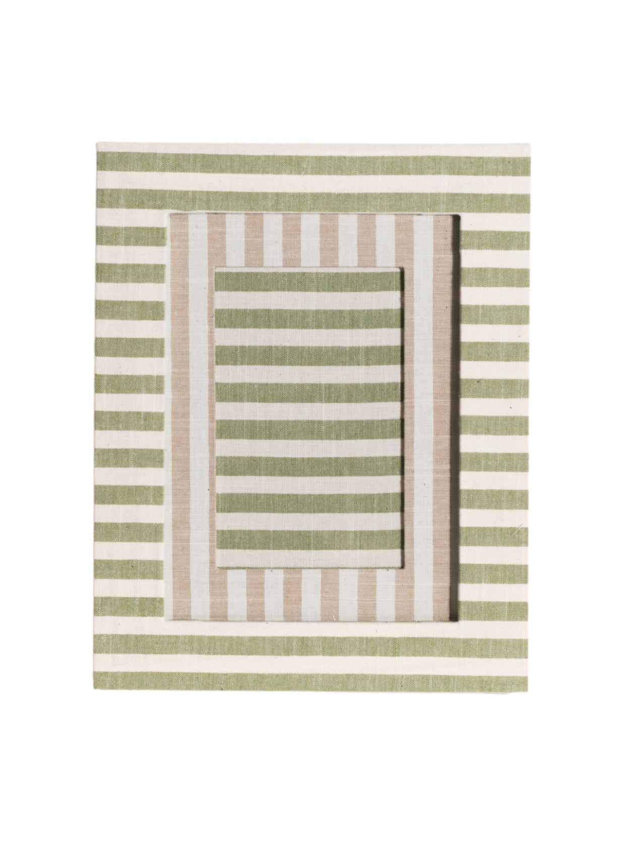 Green Striped Picture Frame