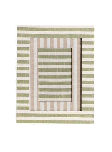 Green Striped Picture Frame